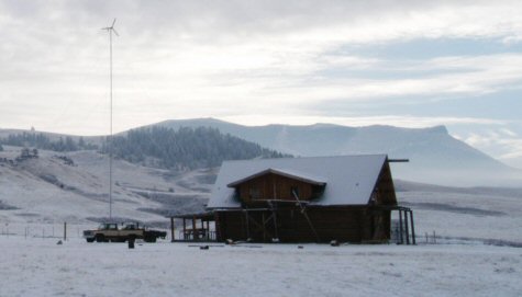 The Demontiney log house at Rocky Boy's