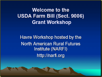 USDA Farm Bill presentation was one among many at the Havre workshop...
