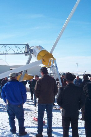 Soon after the Wind Workshop, Chester dedicated its first turbine...